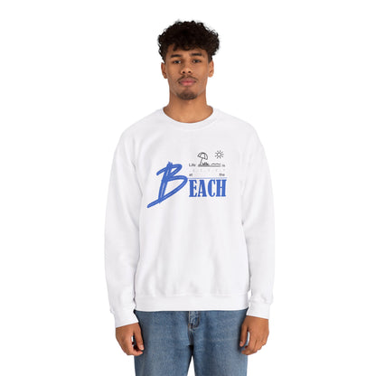 Life is Better at the Beach | Unisex Heavy Blend™ Crewneck Sweatshirt