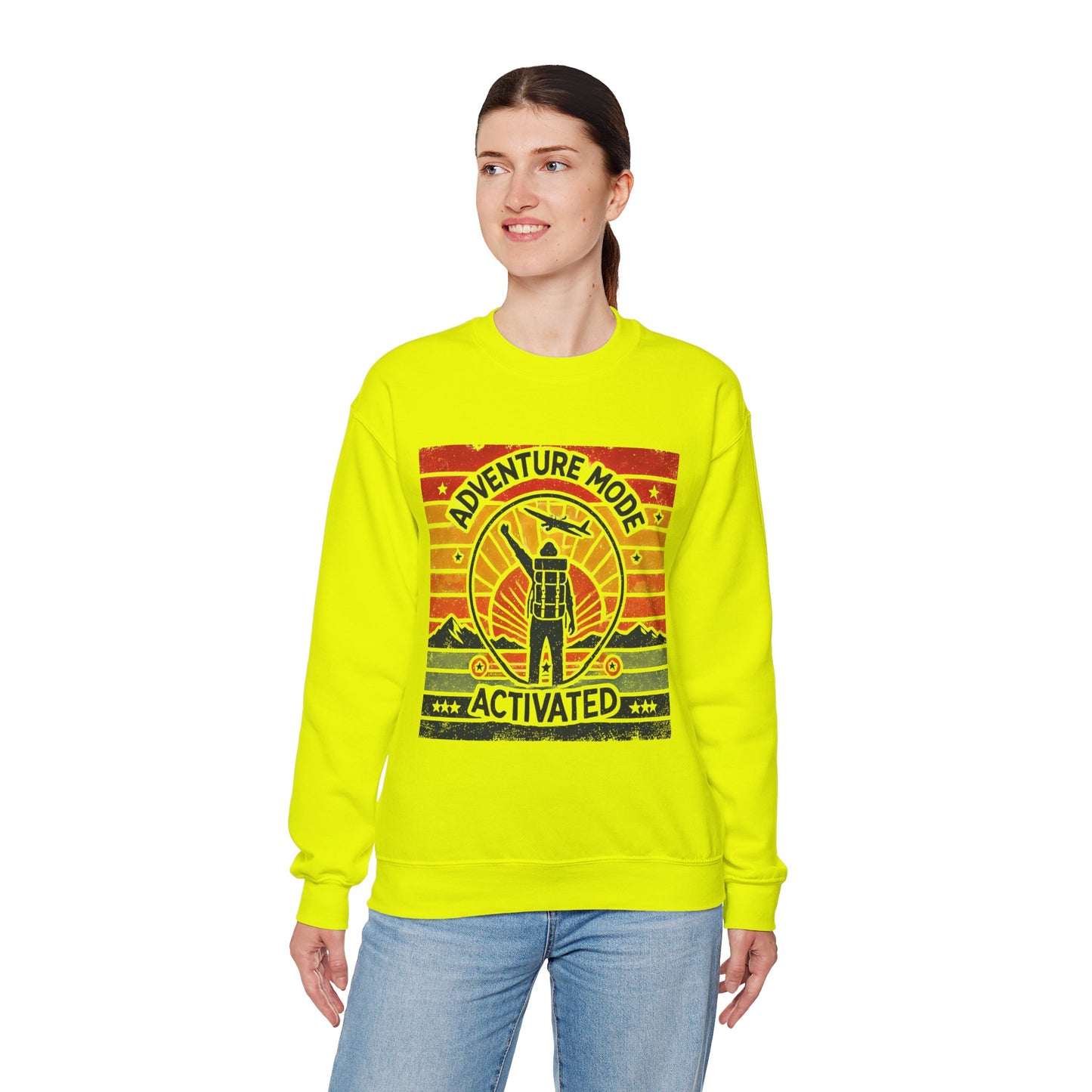 Adventure Mode Activated | Unisex Heavy Blend™ Crewneck Sweatshirt