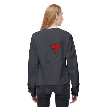 Sending Love | Unisex Midweight Softstyle Fleece Crewneck Sweatshirt