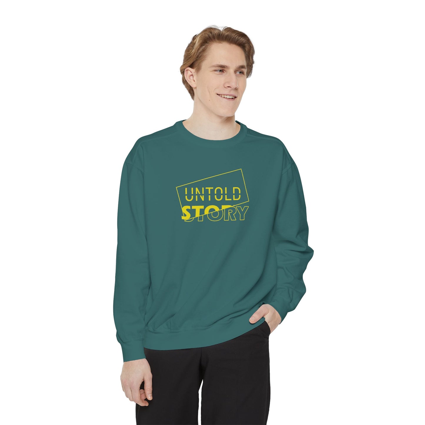Untold Story_Unisex Garment-Dyed Sweatshirt