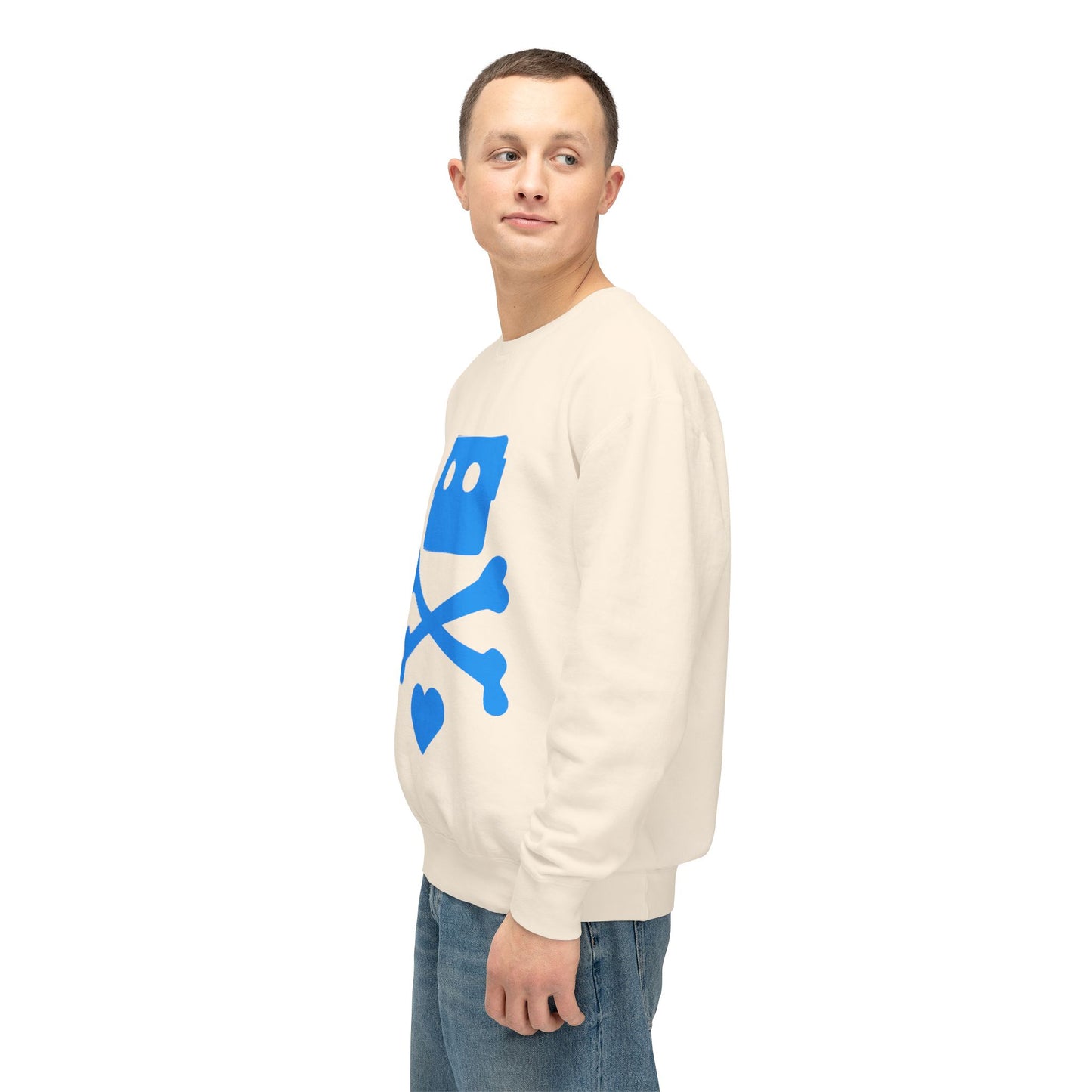 Zima Blue | Unisex Lightweight Crewneck Sweatshirt