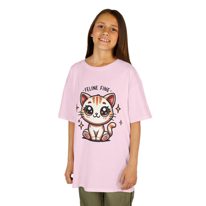 Feline Fine | Kids Heavy Cotton™ Tee