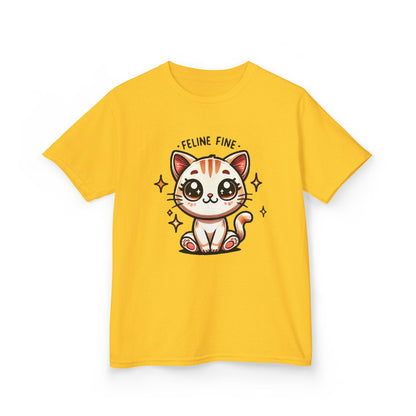 Feline Fine | Kids Heavy Cotton™ Tee