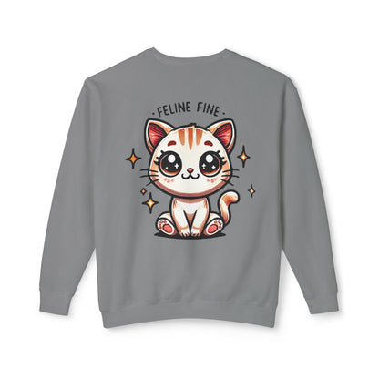 Feline Fine | Unisex Lightweight Crewneck Sweatshirt