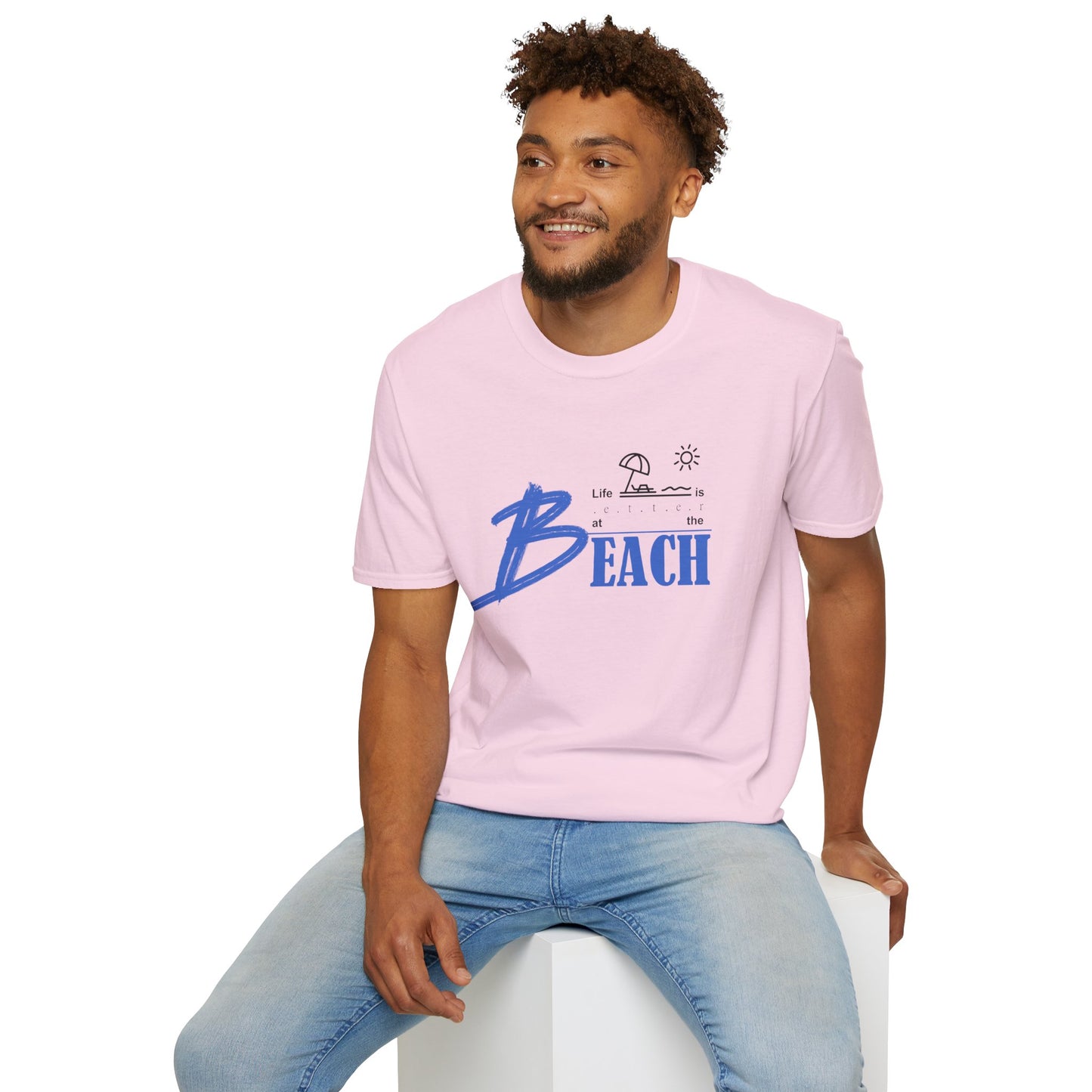 Life is Better at the Beach | Unisex Softstyle T-Shirt