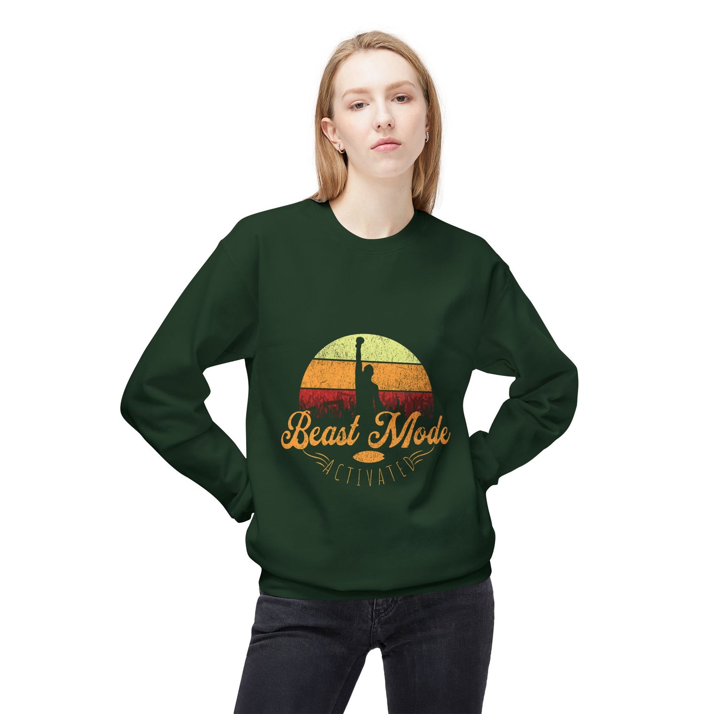 Beast Mode Activated | Unisex Midweight Softstyle Fleece Crewneck Sweatshirt
