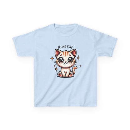 Feline Fine | Kids Heavy Cotton™ Tee