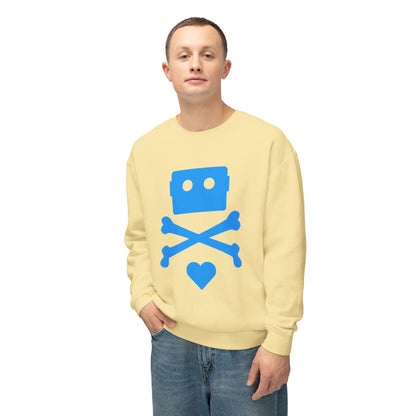 Zima Blue | Unisex Lightweight Crewneck Sweatshirt