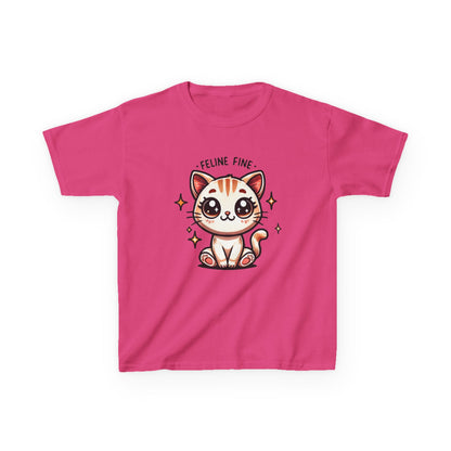 Feline Fine | Kids Heavy Cotton™ Tee