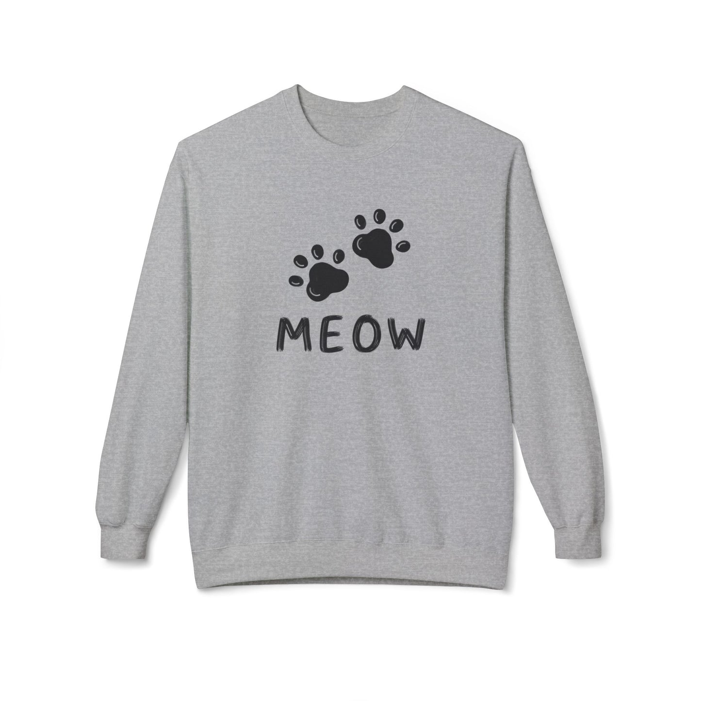 MEOW_Unisex Midweight Softstyle Fleece Crewneck Sweatshirt