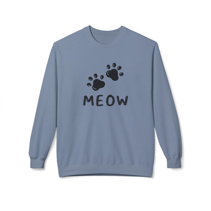 MEOW_Unisex Midweight Softstyle Fleece Crewneck Sweatshirt