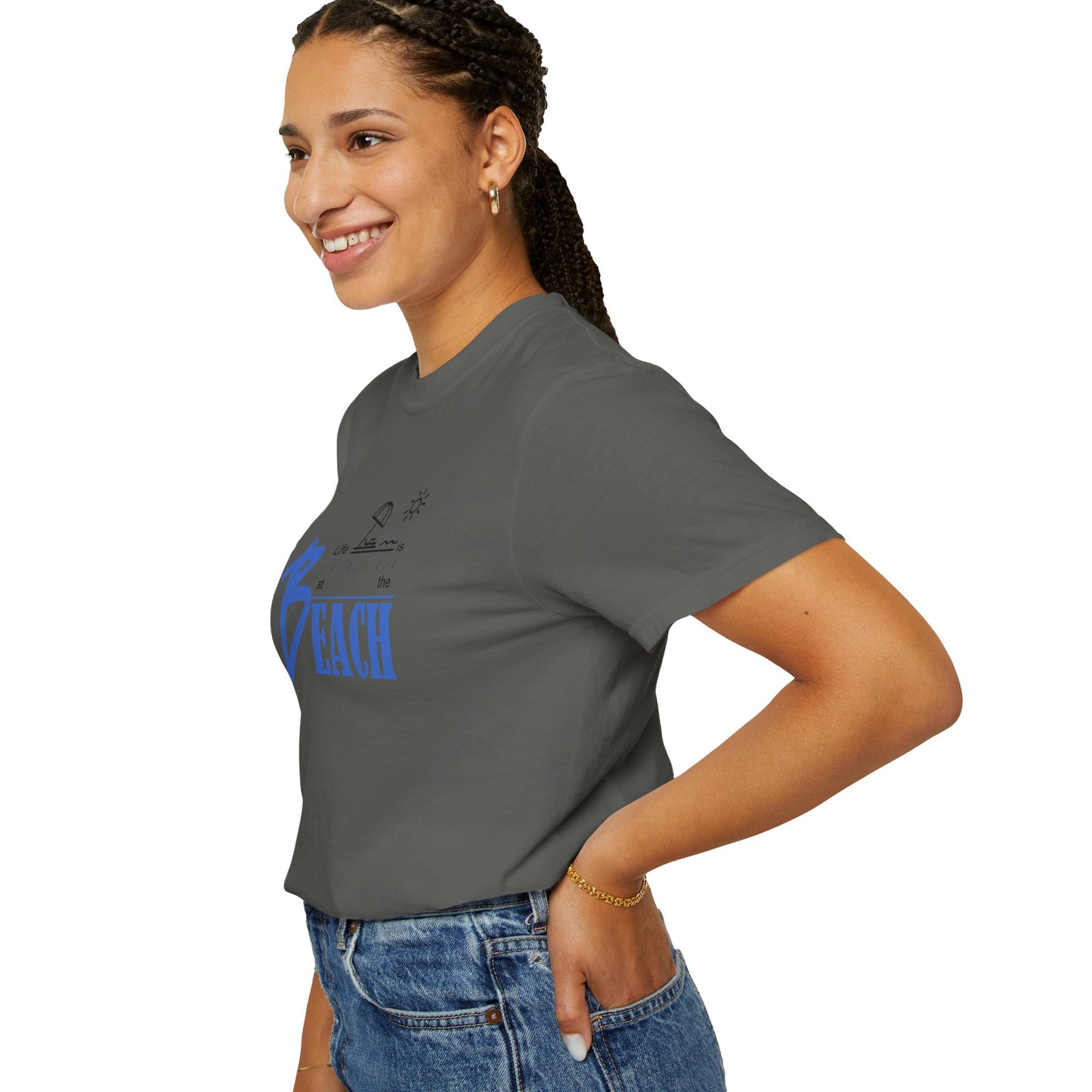Life is Better at the Beach | Unisex Garment-Dyed T-shirt