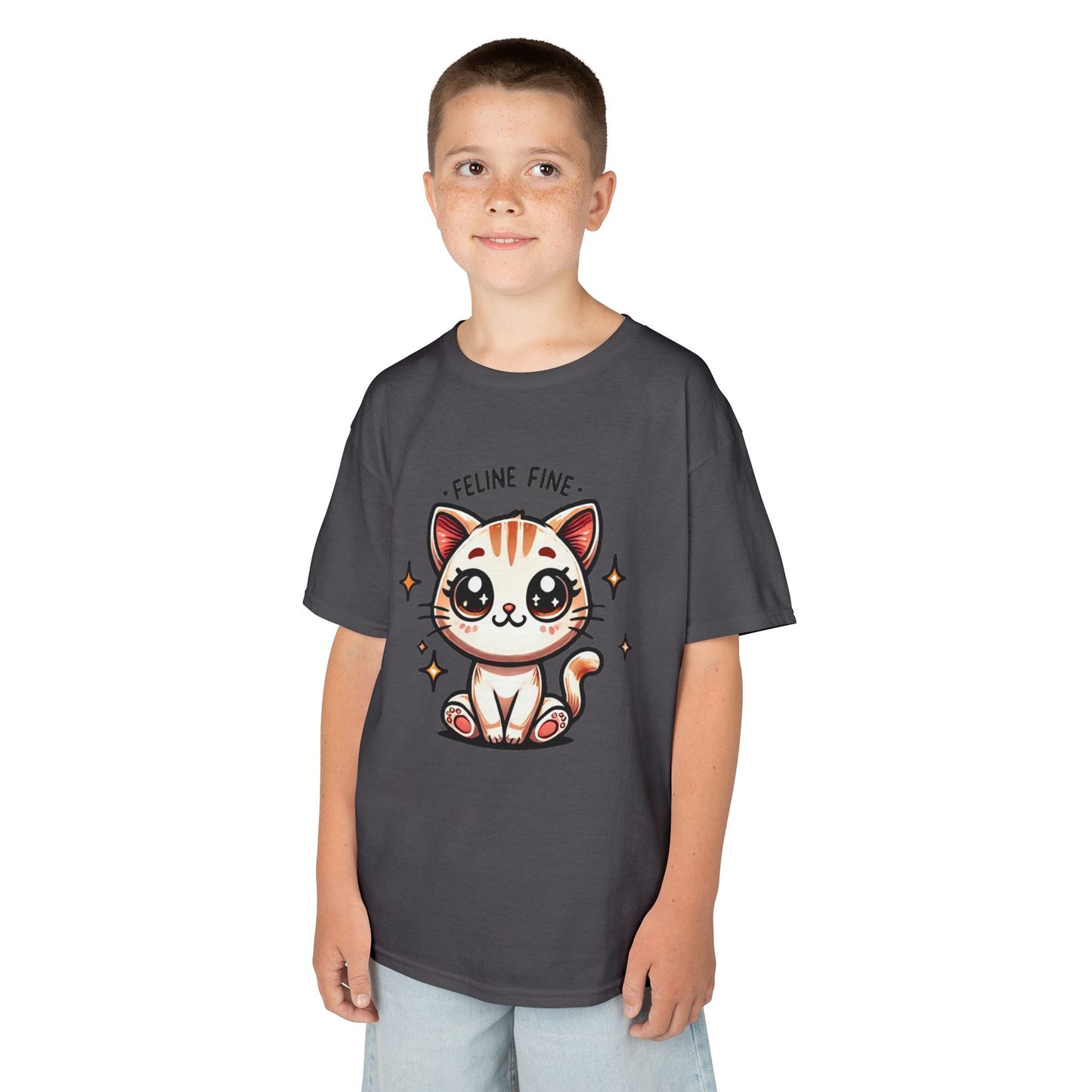 Feline Fine | Kids Heavy Cotton™ Tee