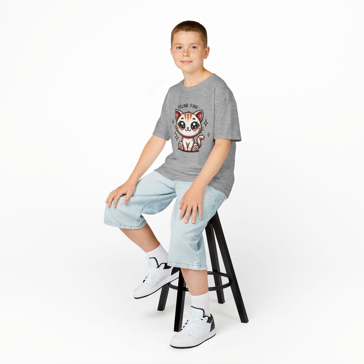 Feline Fine | Kids Heavy Cotton™ Tee