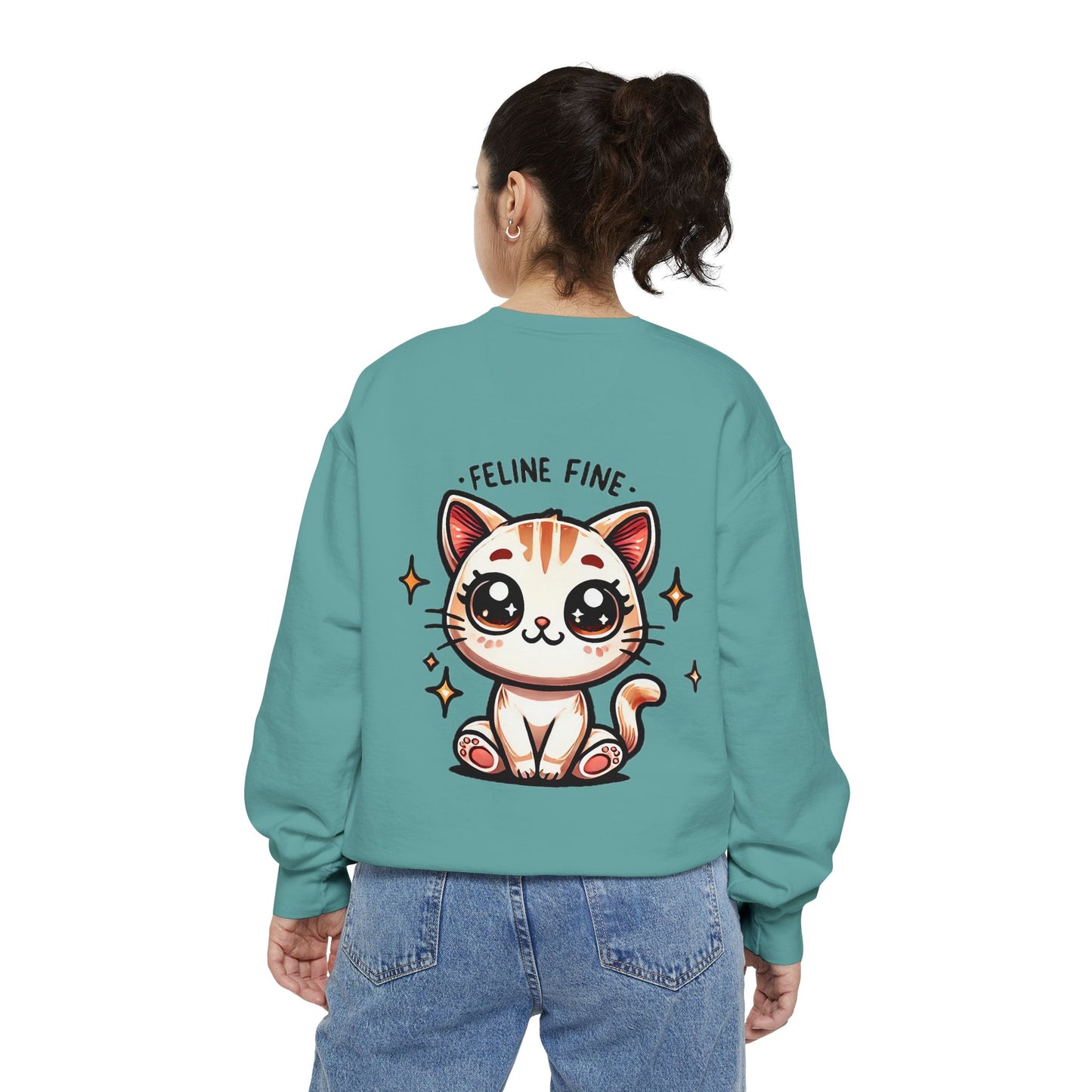 Feline Fine | Unisex Garment-Dyed Sweatshirt