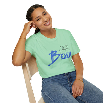 Life is Better at the Beach | Unisex Softstyle T-Shirt