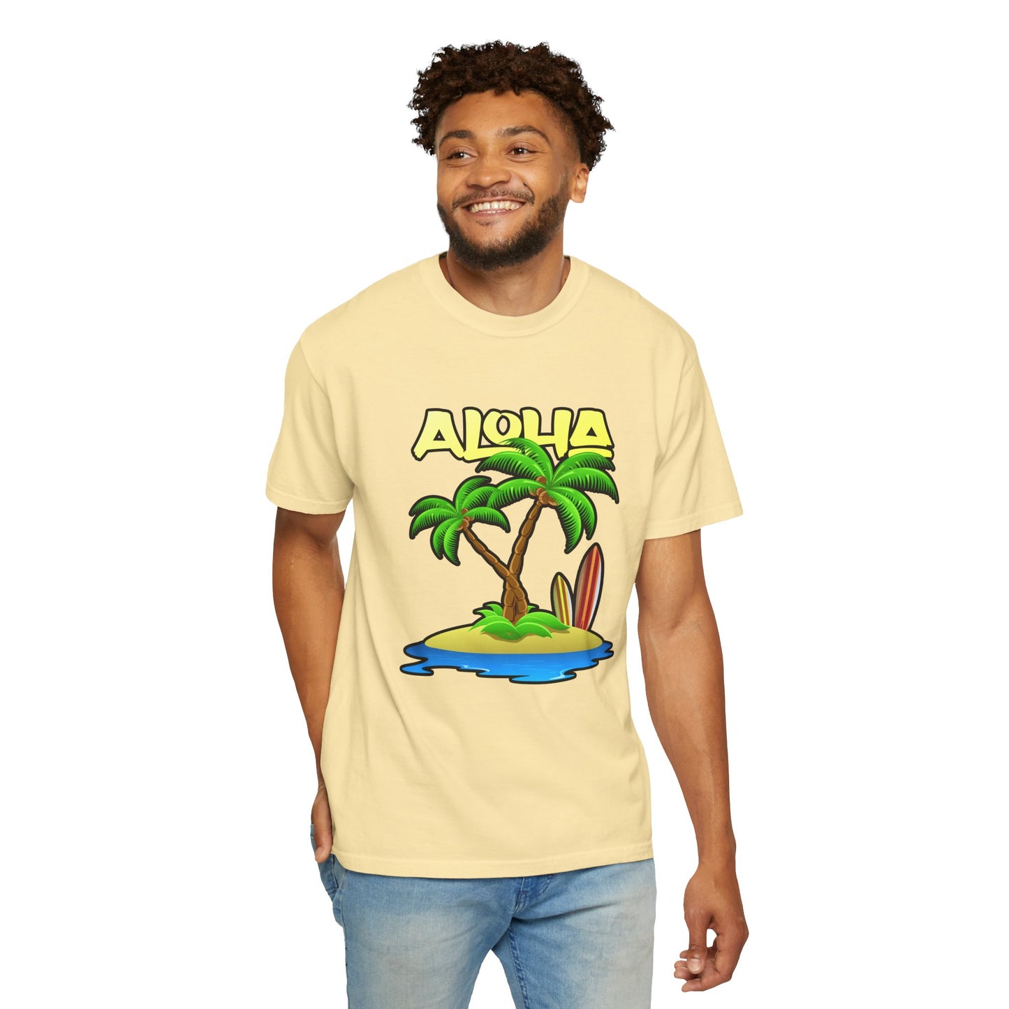 ALOHA | Unisex Garment-Dyed T-shirt