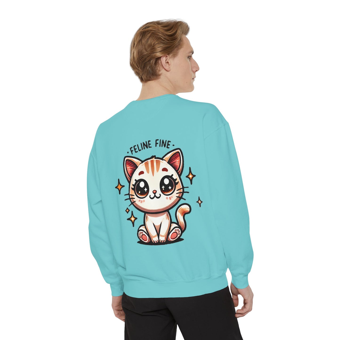 Feline Fine | Unisex Garment-Dyed Sweatshirt