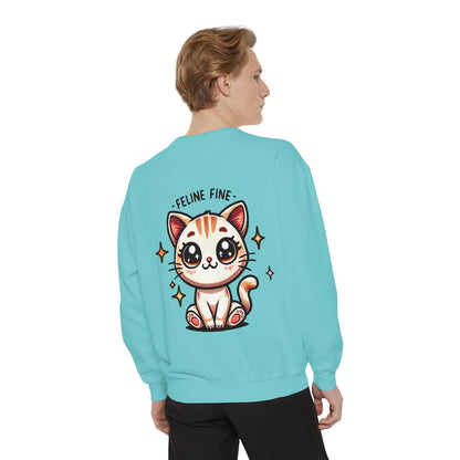 Feline Fine | Unisex Garment-Dyed Sweatshirt
