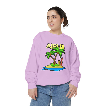 ALOHA | Unisex Garment-Dyed Sweatshirt