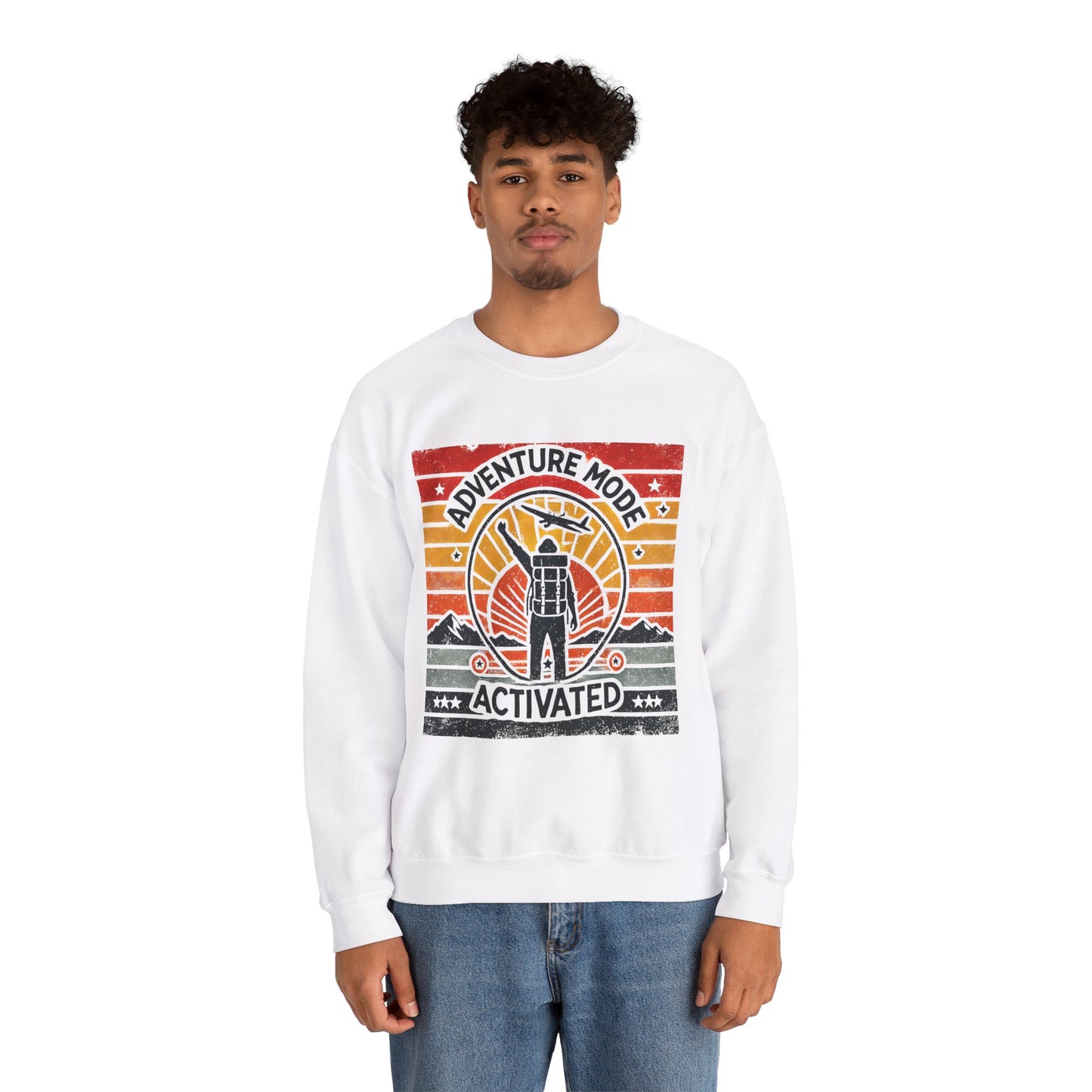 Adventure Mode Activated | Unisex Heavy Blend™ Crewneck Sweatshirt