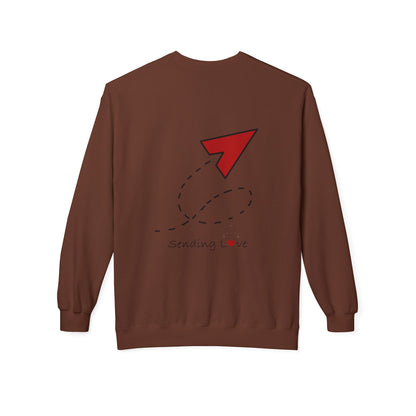 Sending Love | Unisex Midweight Softstyle Fleece Crewneck Sweatshirt