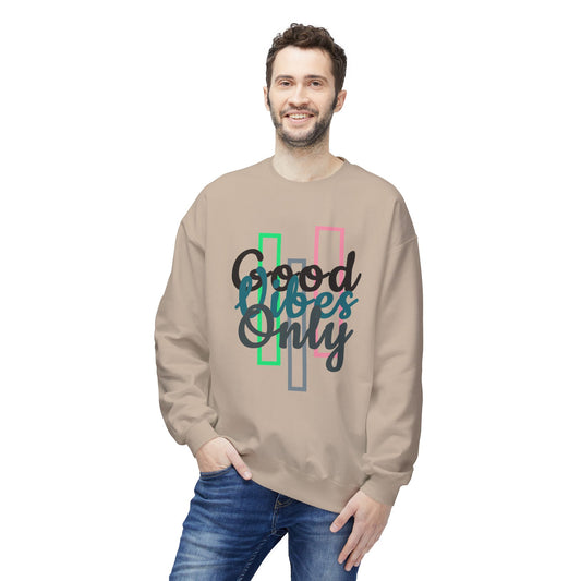 Good Vibes Only | Unisex Midweight Softstyle Fleece Crewneck Sweatshirt