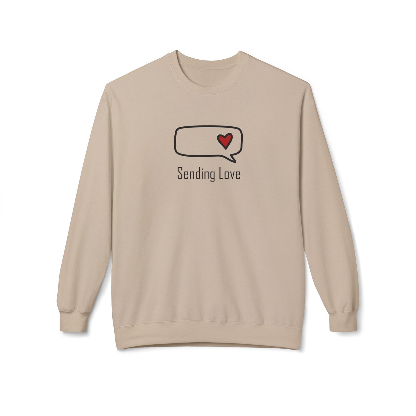 Sending Love_Unisex Midweight Softstyle Fleece Crewneck Sweatshirt