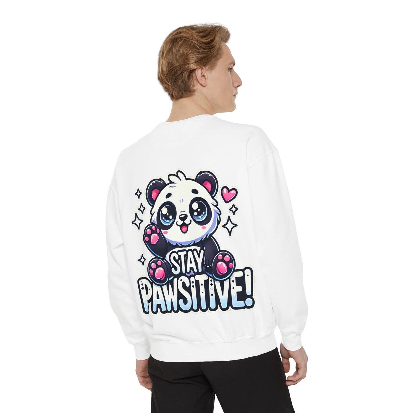 Pawsitive | Unisex Garment-Dyed Sweatshirt