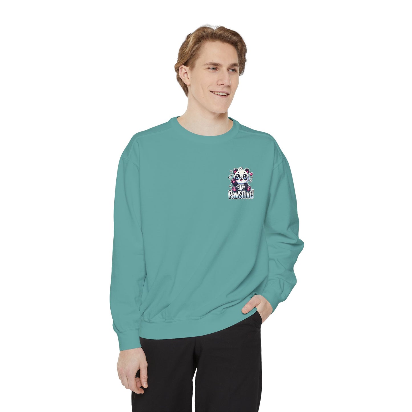 Pawsitive | Unisex Garment-Dyed Sweatshirt