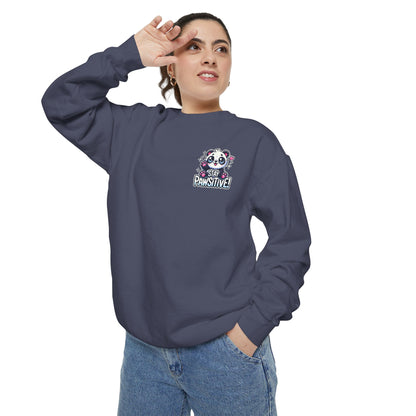 Pawsitive | Unisex Garment-Dyed Sweatshirt