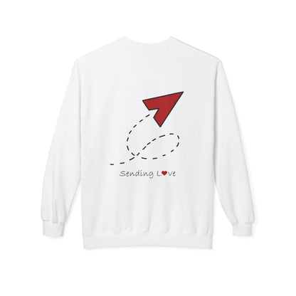 Sending Love | Unisex Midweight Softstyle Fleece Crewneck Sweatshirt