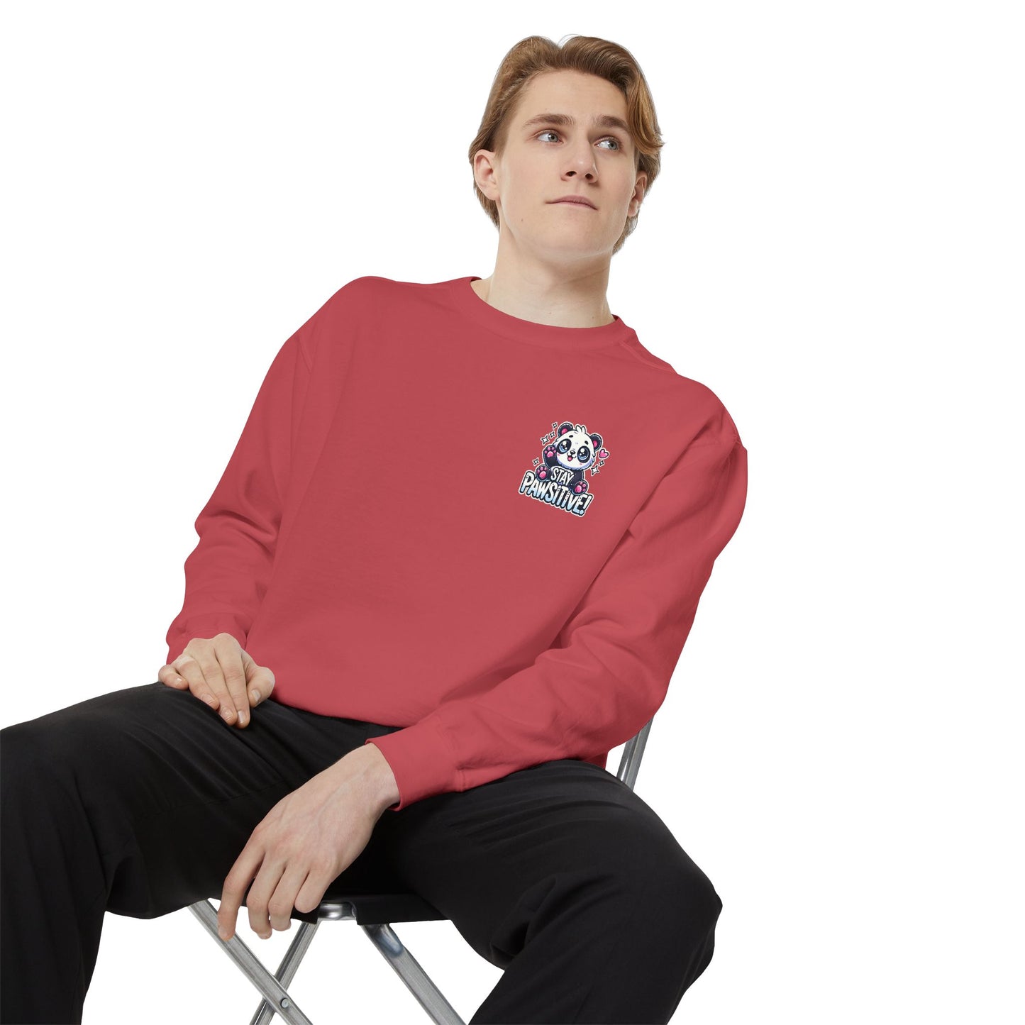 Pawsitive | Unisex Garment-Dyed Sweatshirt
