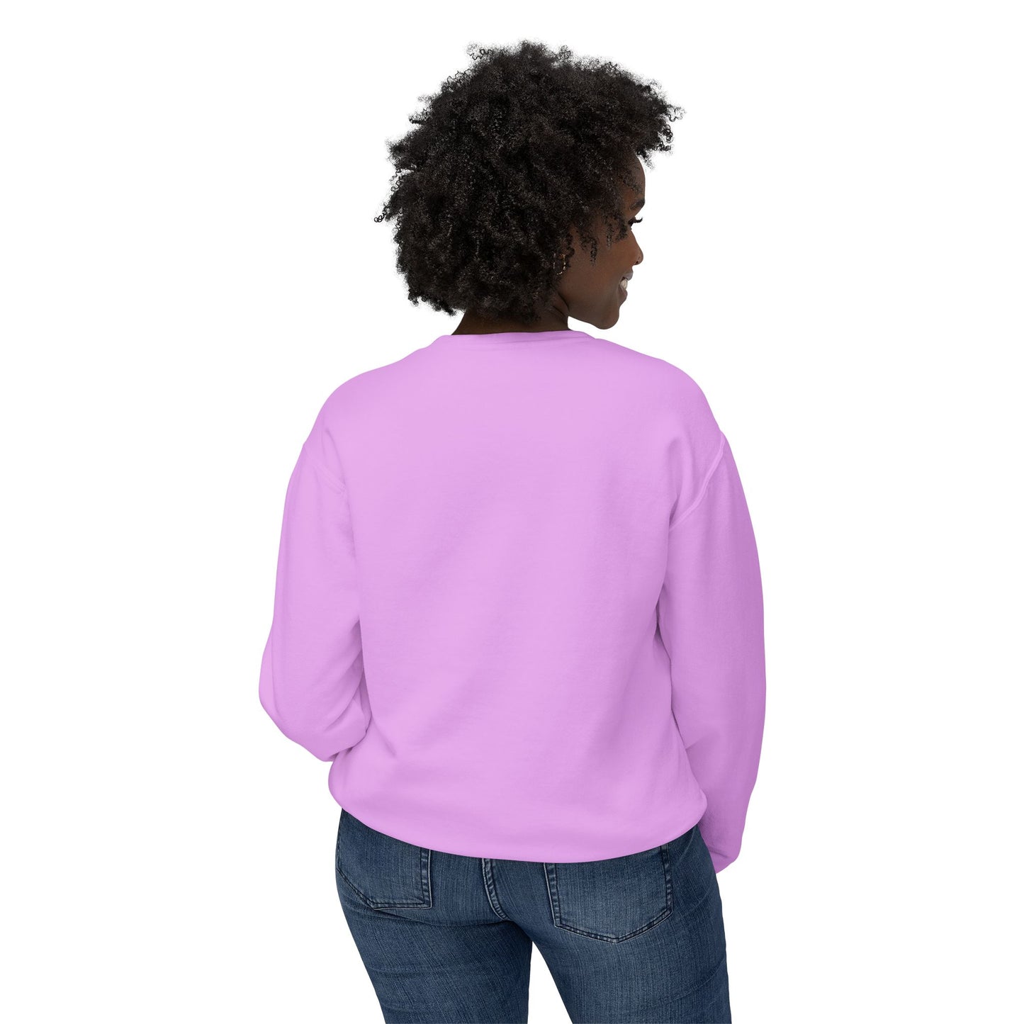 Meow_Unisex Lightweight Crewneck Sweatshirt