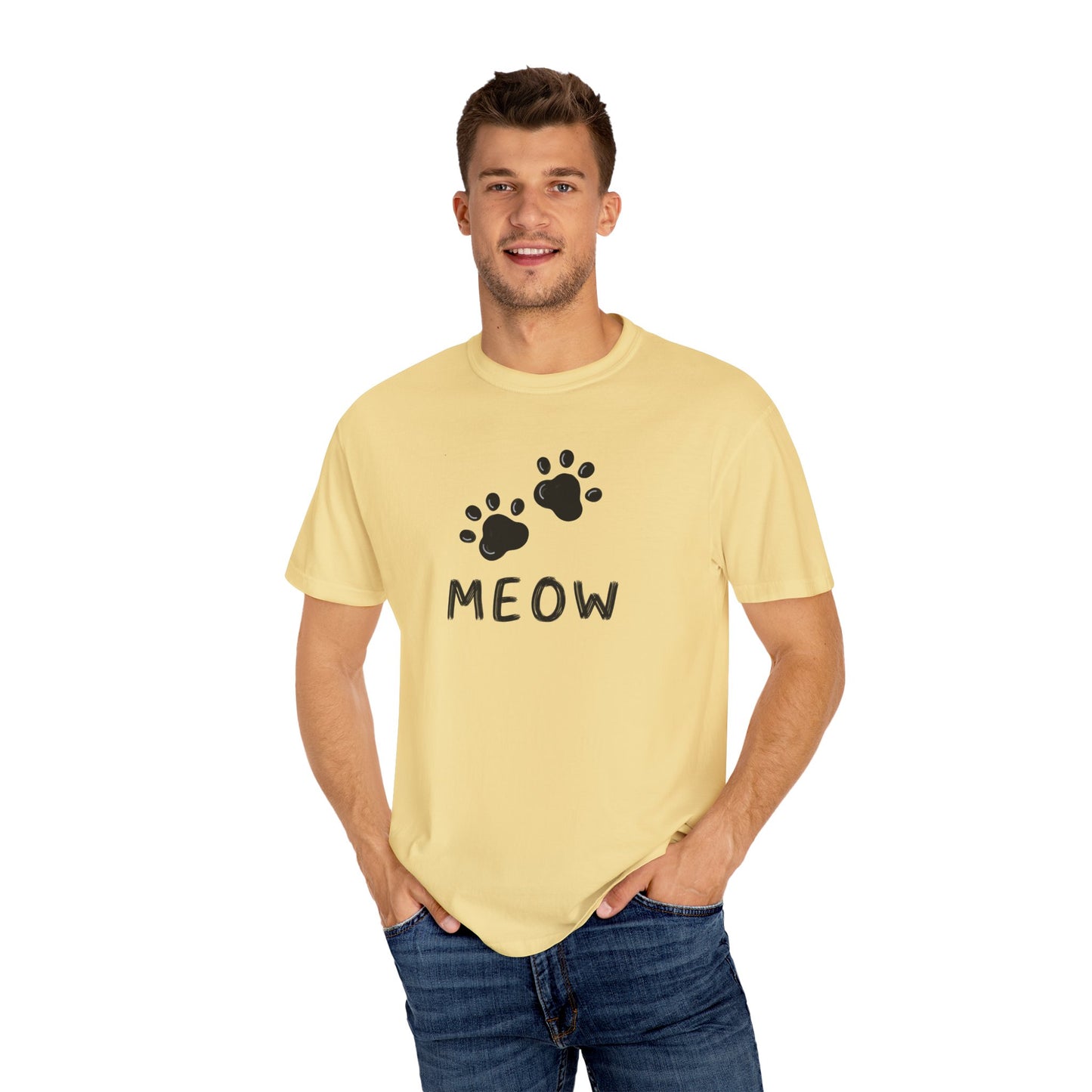 MEOW_Unisex Garment-Dyed T-shirt