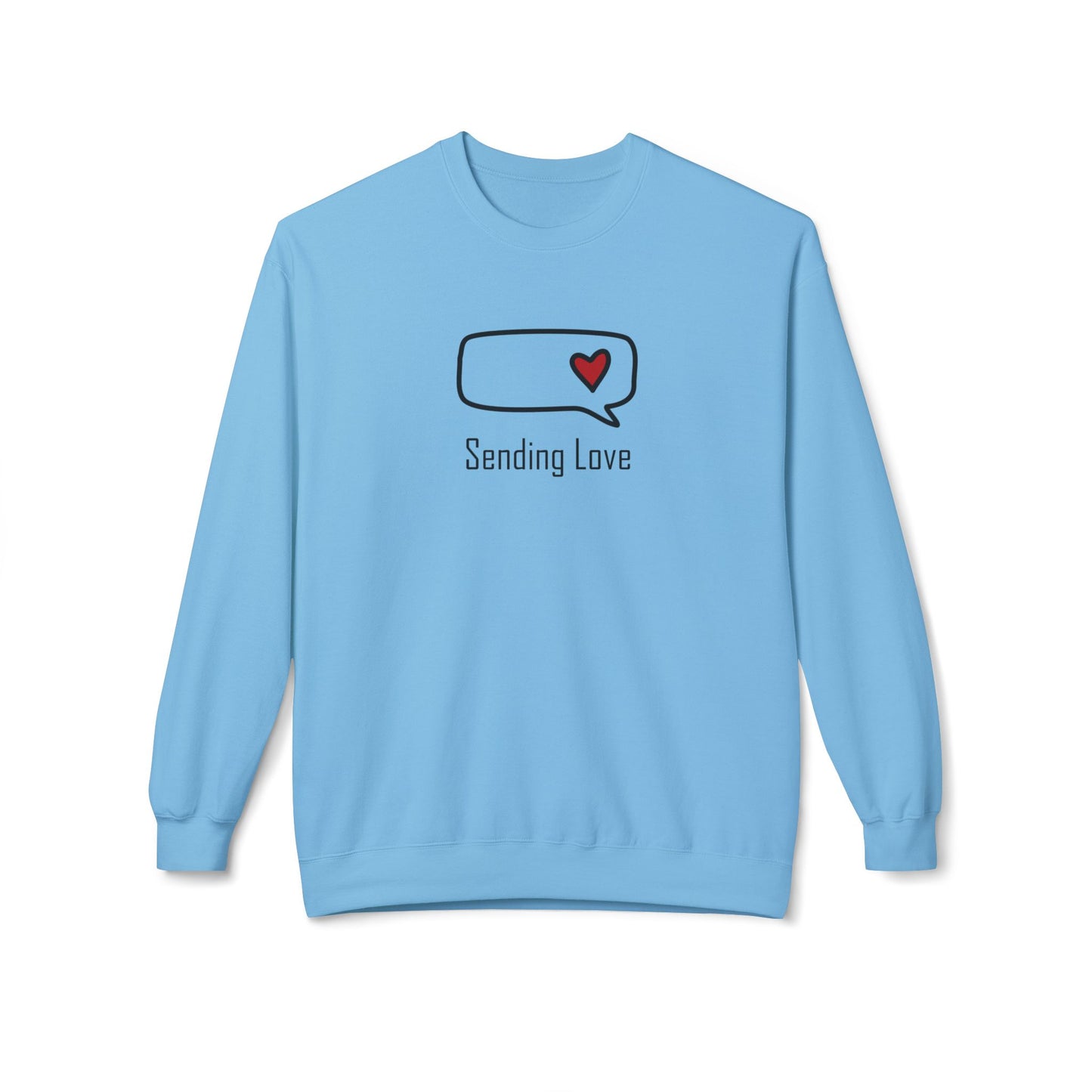Sending Love_Unisex Midweight Softstyle Fleece Crewneck Sweatshirt