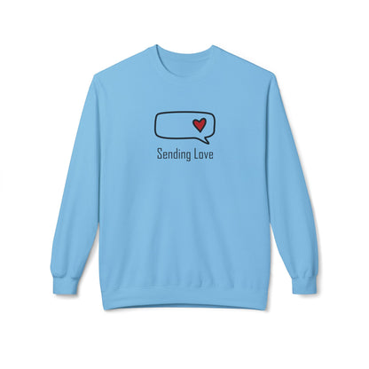 Sending Love_Unisex Midweight Softstyle Fleece Crewneck Sweatshirt