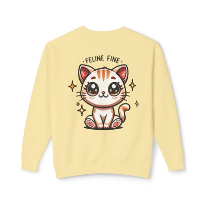 Feline Fine | Unisex Lightweight Crewneck Sweatshirt