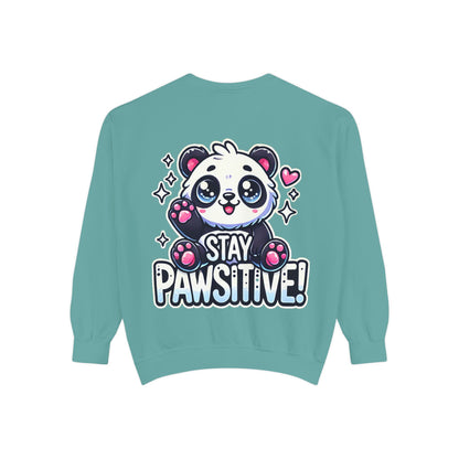 Pawsitive | Unisex Garment-Dyed Sweatshirt