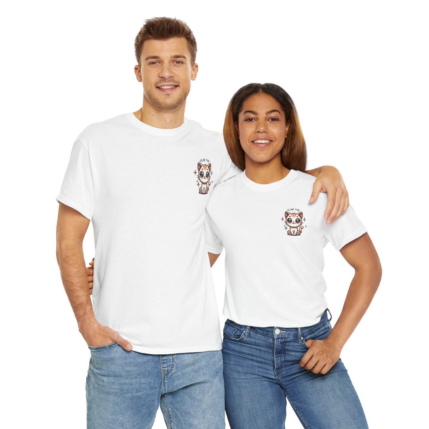 Feline Fine | Unisex Heavy Cotton Tee