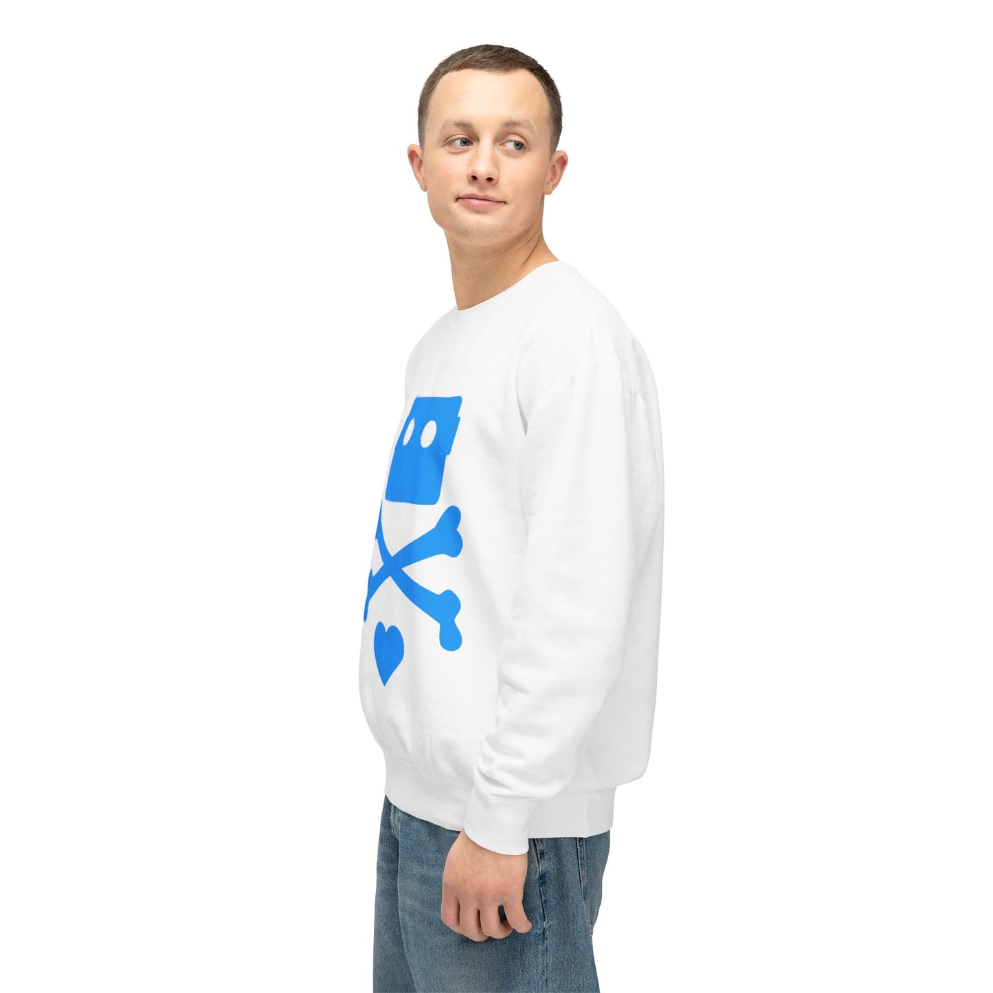 Zima Blue | Unisex Lightweight Crewneck Sweatshirt