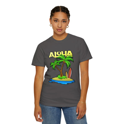 ALOHA | Unisex Garment-Dyed T-shirt