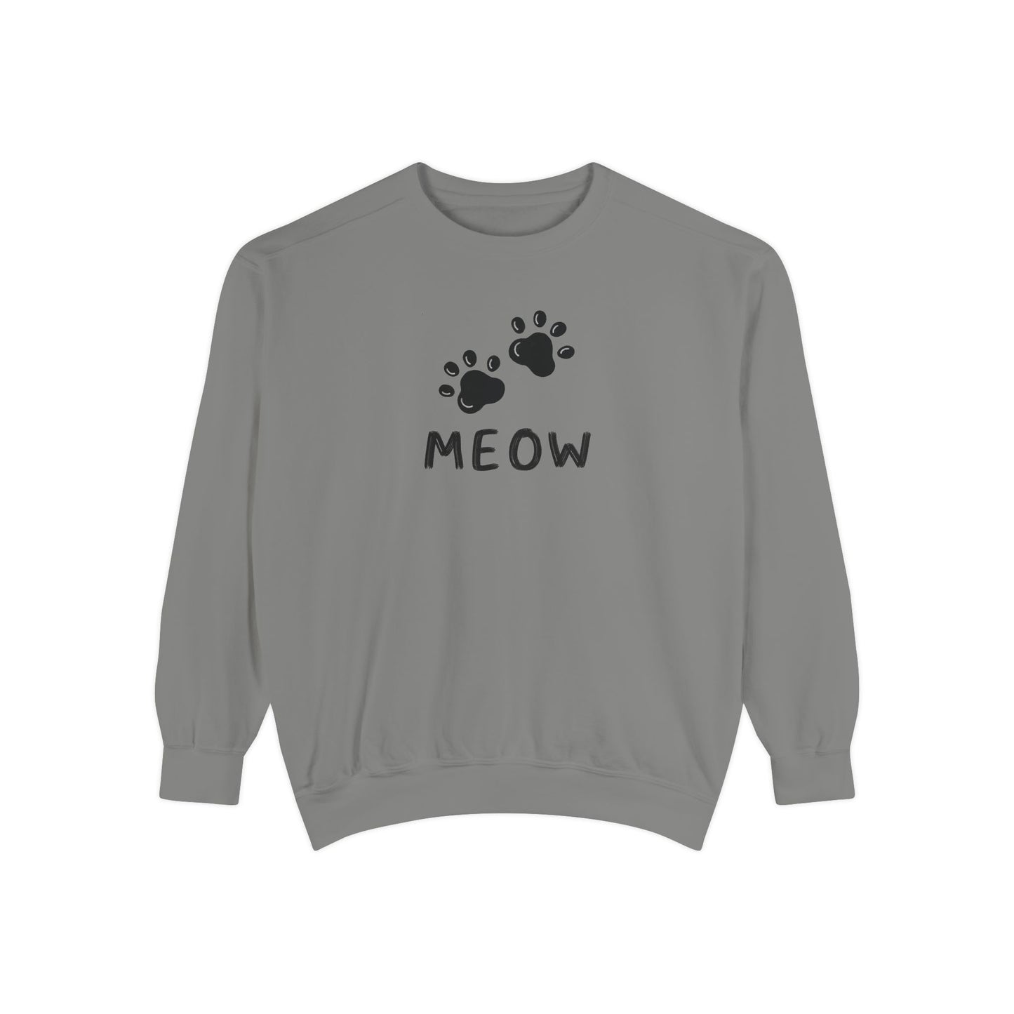 MEOW_Unisex Garment-Dyed Sweatshirt