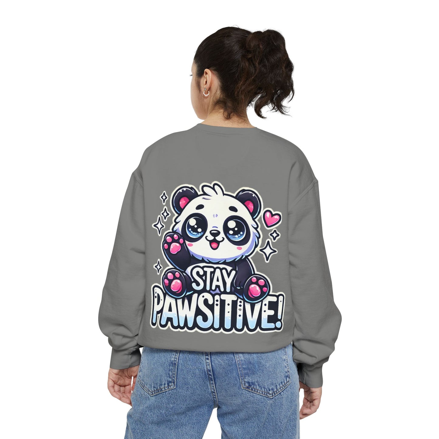 Pawsitive | Unisex Garment-Dyed Sweatshirt