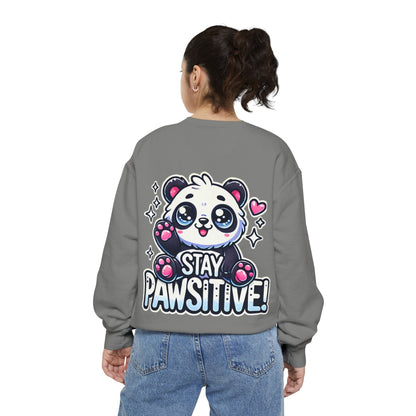 Pawsitive | Unisex Garment-Dyed Sweatshirt