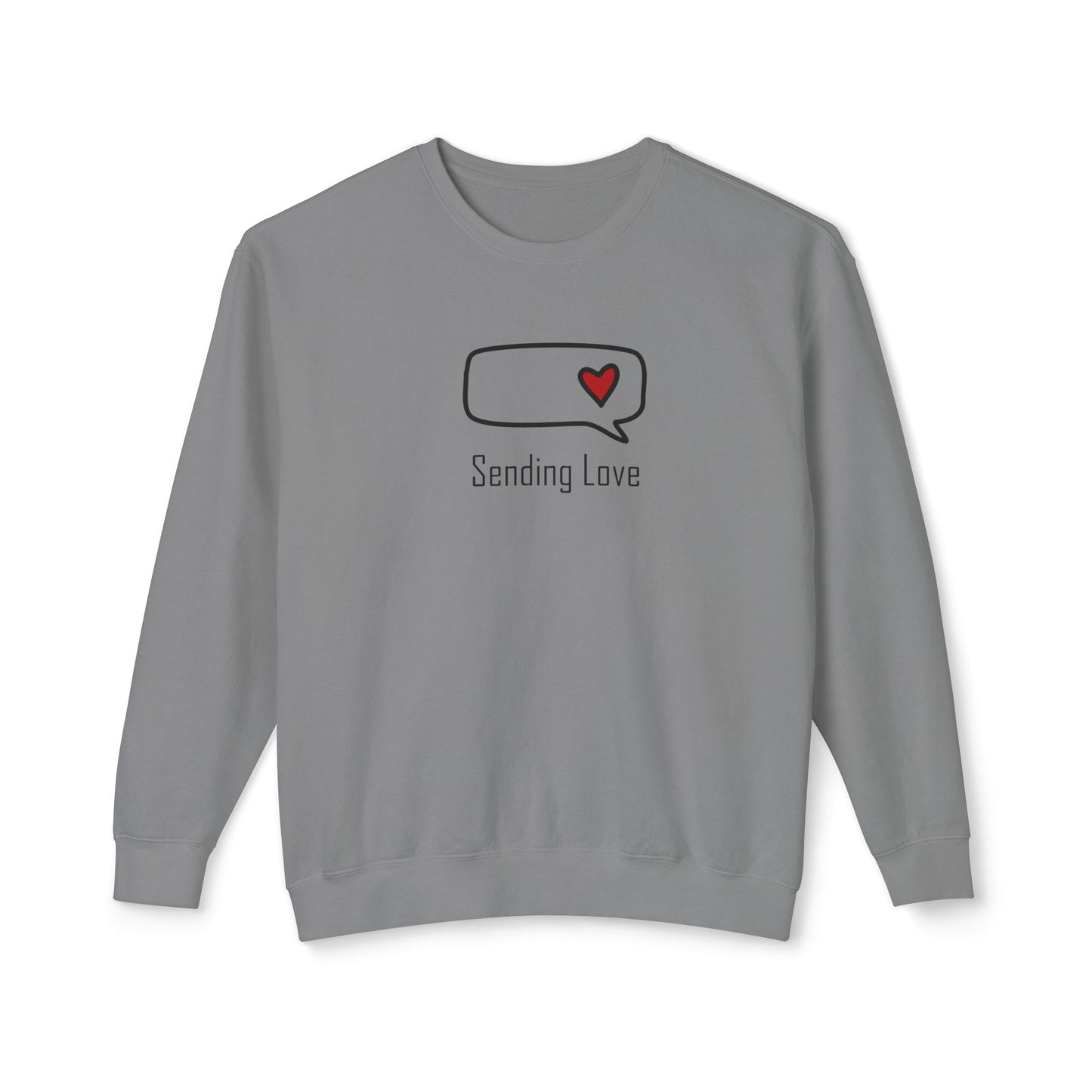 Sending Love_Unisex Lightweight Crewneck Sweatshirt