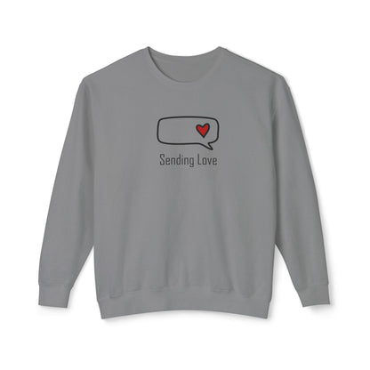 Sending Love_Unisex Lightweight Crewneck Sweatshirt