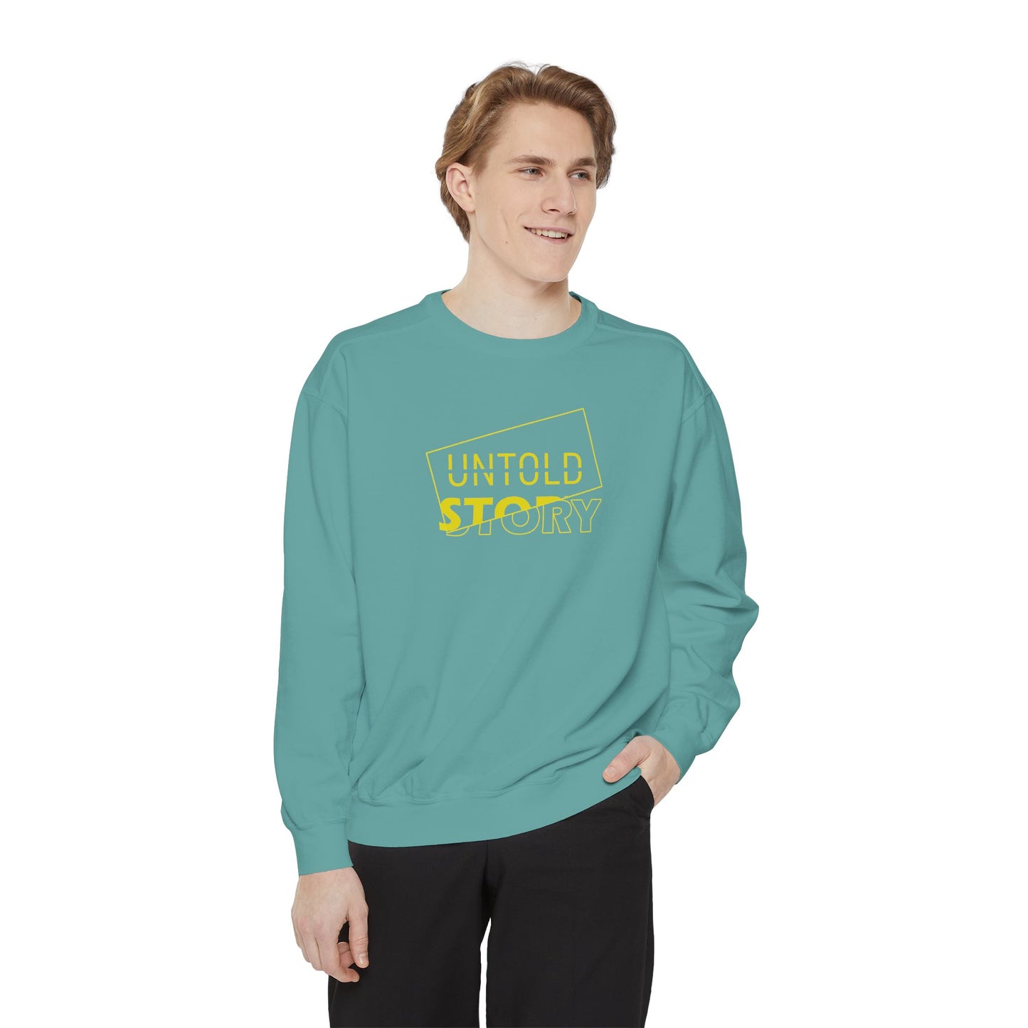 Untold Story_Unisex Garment-Dyed Sweatshirt