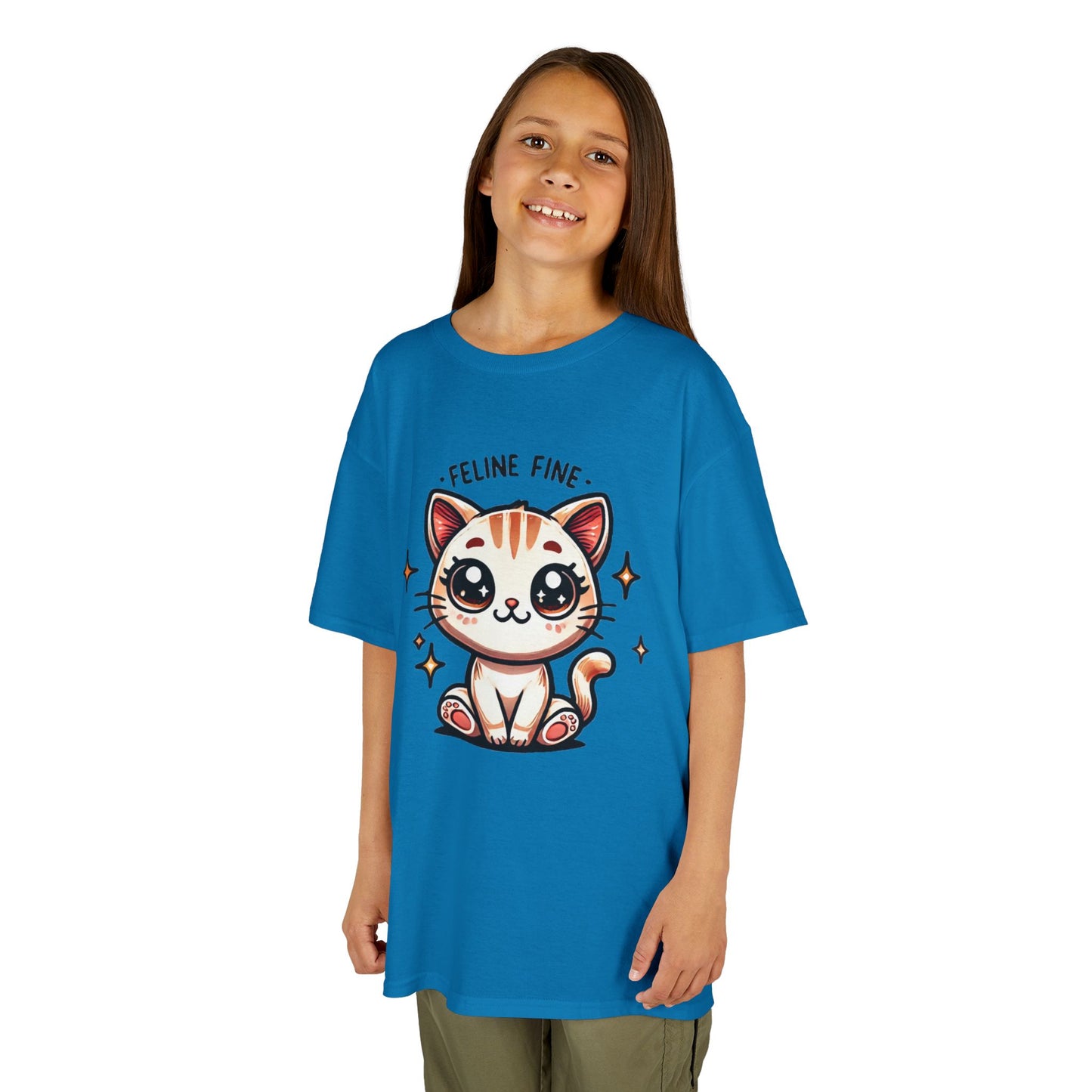 Feline Fine | Kids Heavy Cotton™ Tee