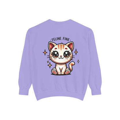 Feline Fine | Unisex Garment-Dyed Sweatshirt